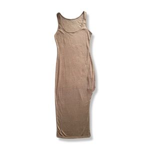 SHEIN midi, taupe dress (S)